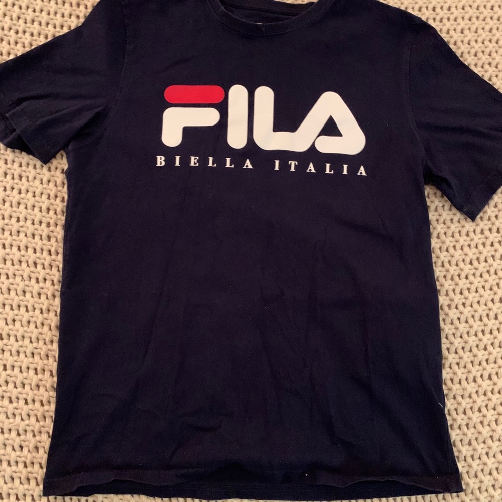 Navy Blue Fila Tee